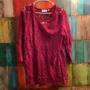 Attitudes by Renee 2 piece top XL